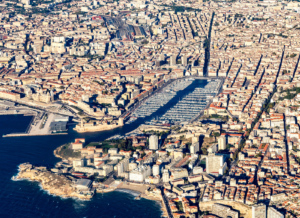 vue aérienne de Marseille