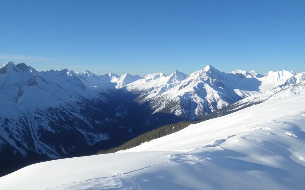 les alpes - montages avec de la neige - montagne française