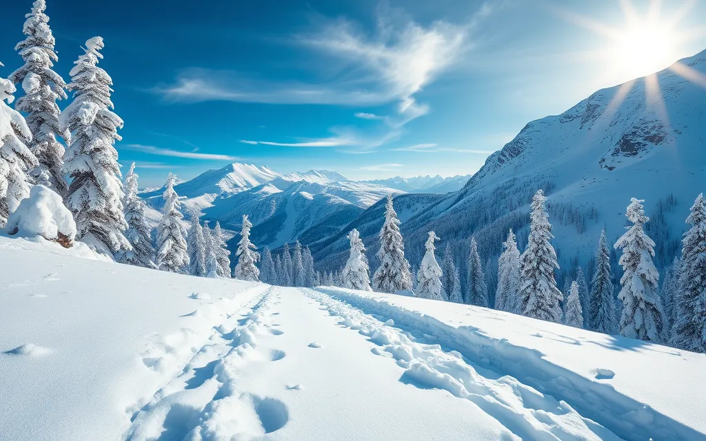 paysage randonnée - vue montagne 