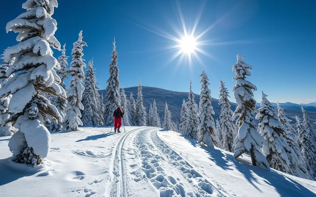 Raquettes randonnée Alpes - paysage avec de la neige - rando